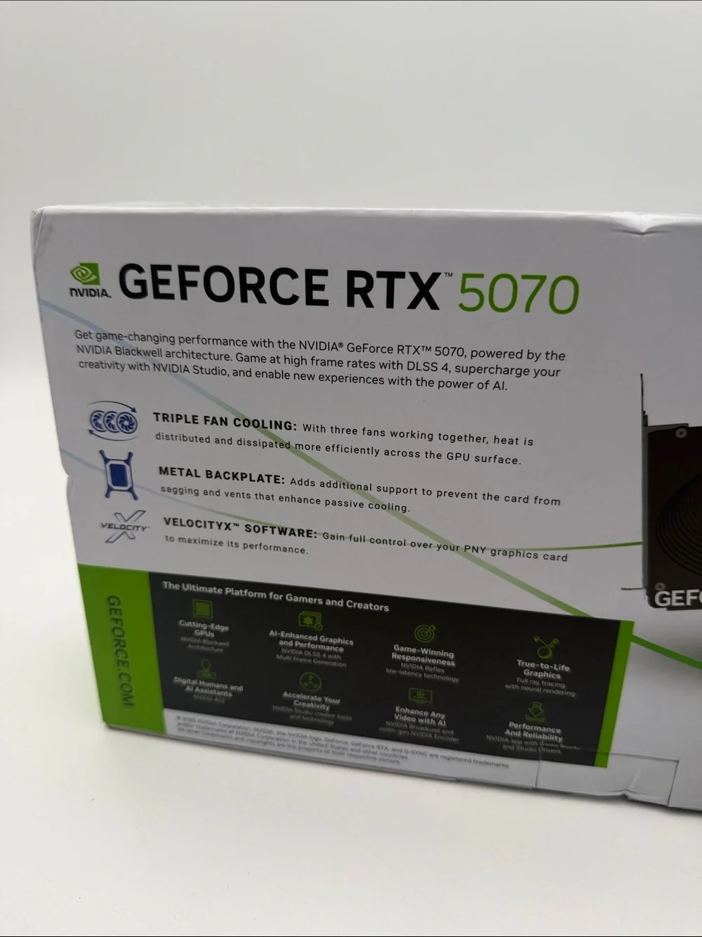 PNY GeForce RTX 5070 12GB Graphics Card Black
